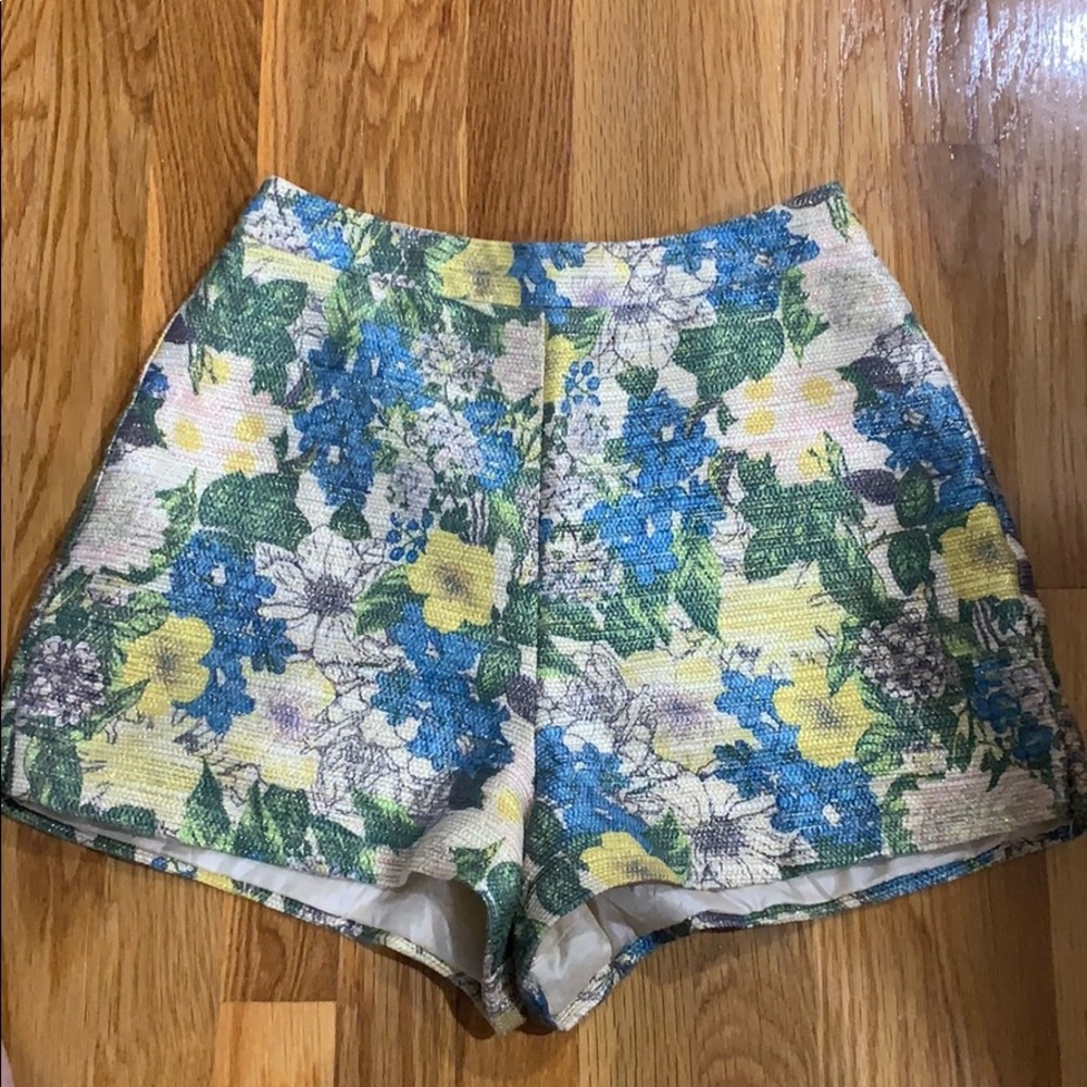 Mustard seed short crop top set - Floral